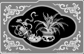 花灰度图