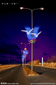 灯杆亮化 元宵节灯展 节日亮化