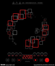 电磁炉面板 花纹 电磁炉款式