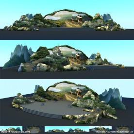 户外运动比赛实景开幕式舞台效果