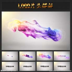 七彩水墨LOGO片头