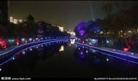 湘江河灯光夜景 高清