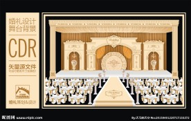 欧式香槟色主题婚礼设计