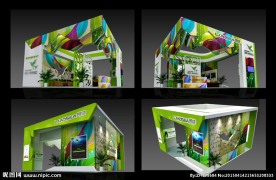 科技型环保房展交易展会设计