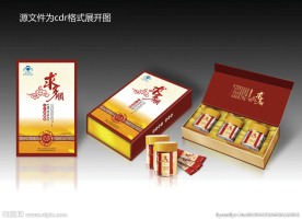 保健品包装展开图