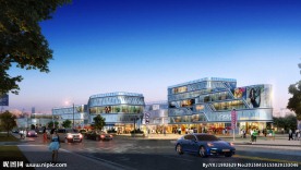 商业沿街效果图