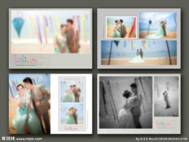 婚纱照模板 婚纱相册 相册模板