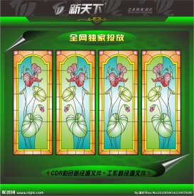 教堂装饰玻璃图案