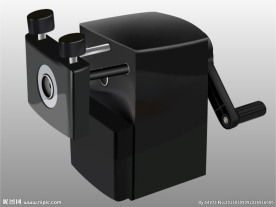 实物仿真手摇卷笔刀 Ai矢量图