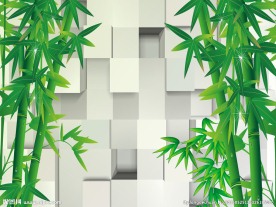 3d背景墙 竹子