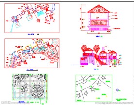 儿童游戏场及游山村详图