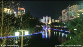 贵州遵义湘江河夜景合集 高清