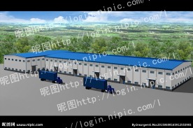 厂房车间效果图