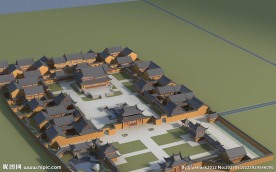 寺庙3D模型