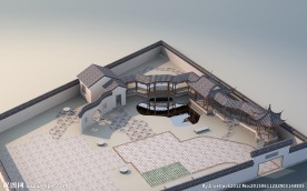 古典庭院3D模型