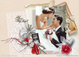 婚纱照模板 婚纱相册模板