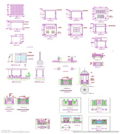家居园林建筑设计CAD图纸