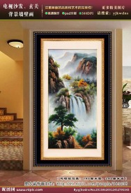 玄关聚宝盆风水画