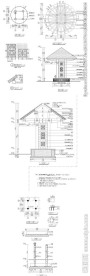 园林凉亭建筑CAD图