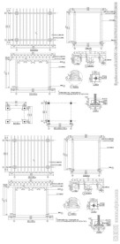 攀缘植物花架CAD图纸