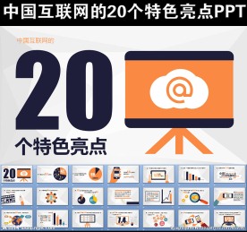 中国互联网20个特色亮点PPT