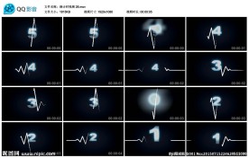 电波式LED倒计时视频素材