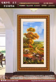 玄关风景油画