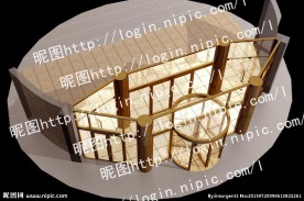 大堂旋转门效果图
