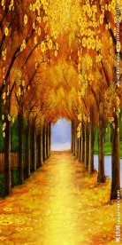 发财树玄关背景墙