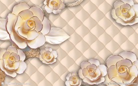 花开富贵 牡丹 3D软包背景图