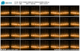 橙色粒子婚礼瀑布婚庆LED背景