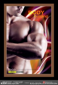 健身房健身健美 男人