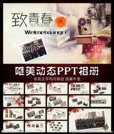 致青春唯美回忆同学会PPT开场