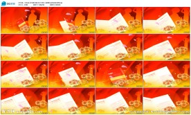 读书翻书动画鲜花儿童剪影led