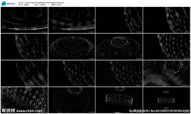 黑白迷幻球体动感炫彩霓虹灯光舞