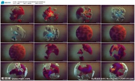 旧电影气态粒子球酒吧街舞LED