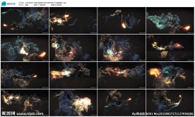 粒子节奏暗LED节奏音乐背景