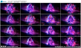 三角万花筒荧光动感舞蹈街舞酒吧