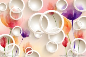 多彩圈圈 3D立体图 分层源