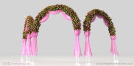 鲜花拱门3D模型