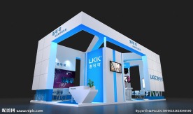 72平米展台模型