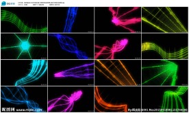 立体空间3D三维图形线条酒吧