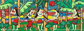 少数民族少采胶图酒店家居装饰画