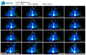 螺旋旋转深邃蓝色舞台LED背景