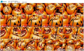 万圣节南瓜糖果恐怖夜店酒吧背景