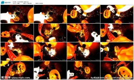 万圣彩灯幽灵南瓜头恐怖类LED