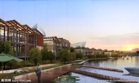 别墅景区效果（精细分层）