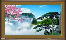 山水迎客松