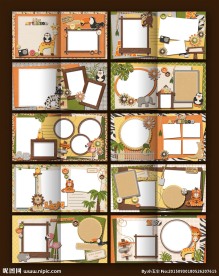 儿童相册 卡通相册 动物园