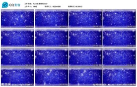 圣诞素材蓝色雪花片舞台演出背景
